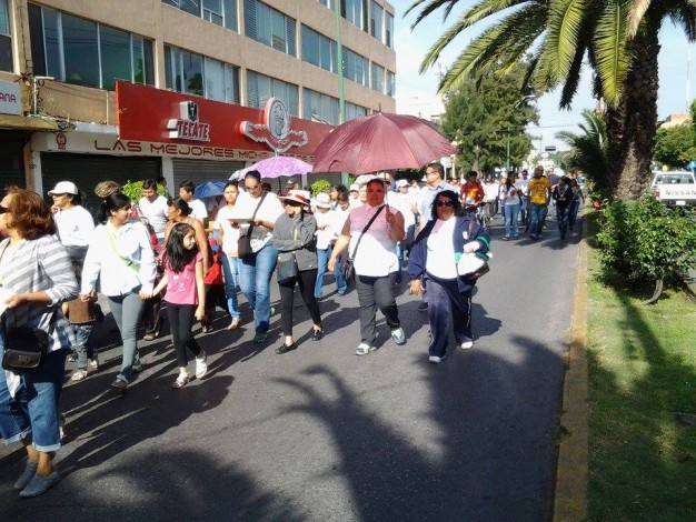 Potosinos protestaron en contra de la “privatización” del IMSS e ISSSTE (San Luis Potosí)