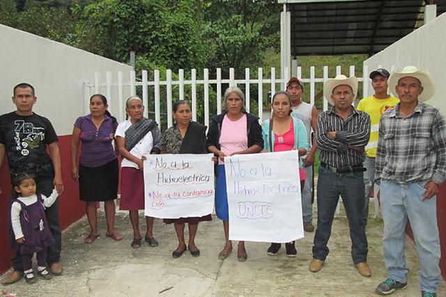 Comunidades de Tlapacoya protestan contra hidroeléctrica