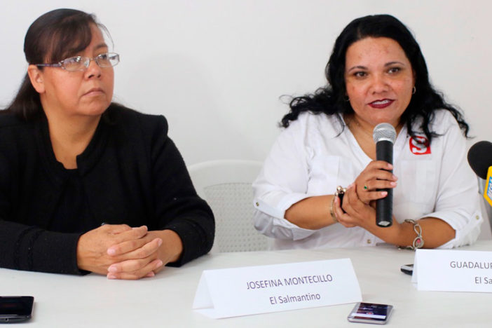 Josefina Montecillo y Guadalupe Hernández, periodistas de El Salmantino. Foto: Contrapunto