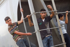 Migrantes en Tenosique, Tabasco. Foto: Prometeo Lucero