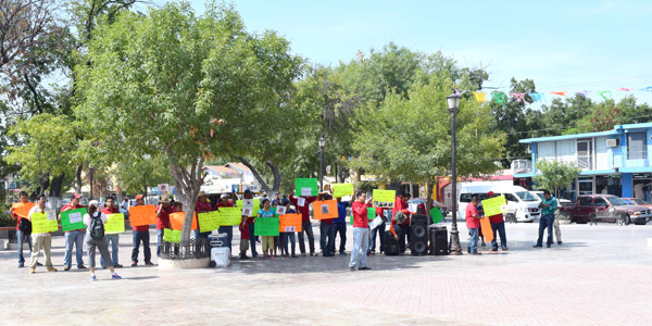 Manifestación mineros contra autoridades