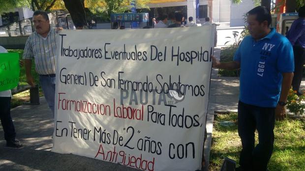 Demandan plazas en hospitales de Tamaulipas