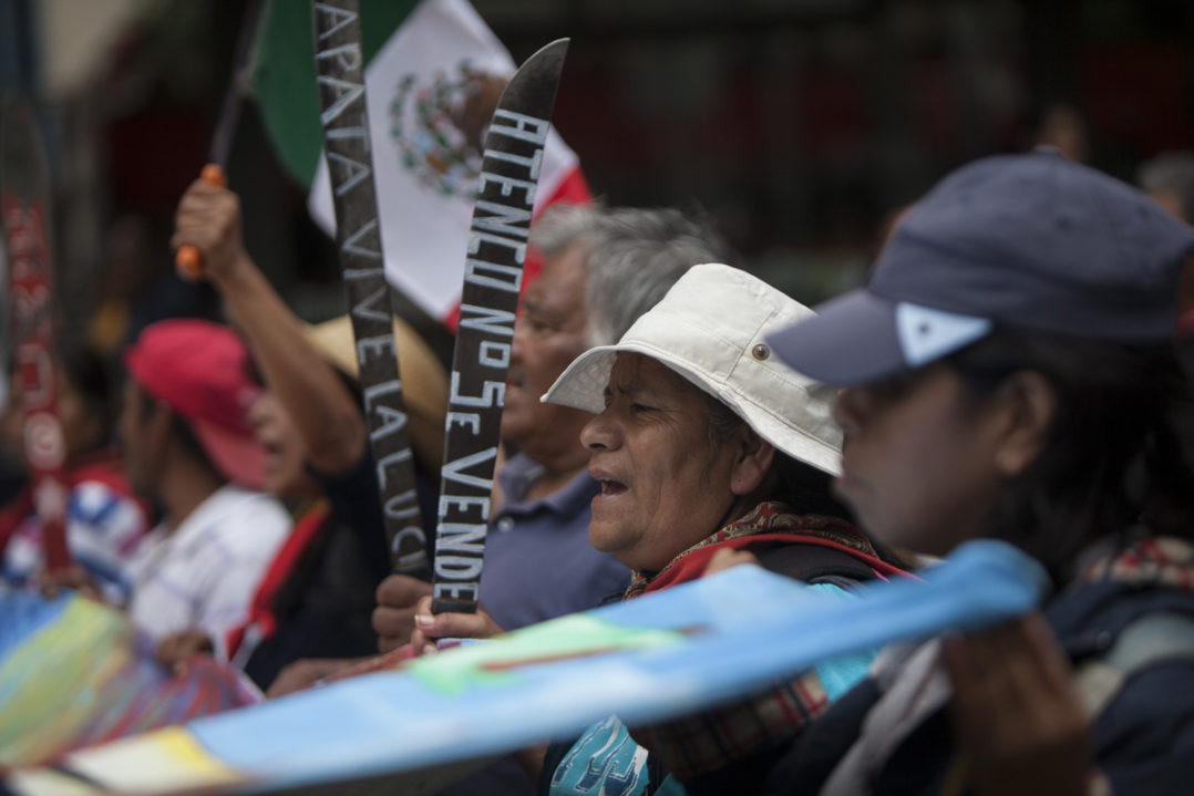 “Tierra sí, aviones no”, la exigencia de Atenco ante consulta por el NAIM