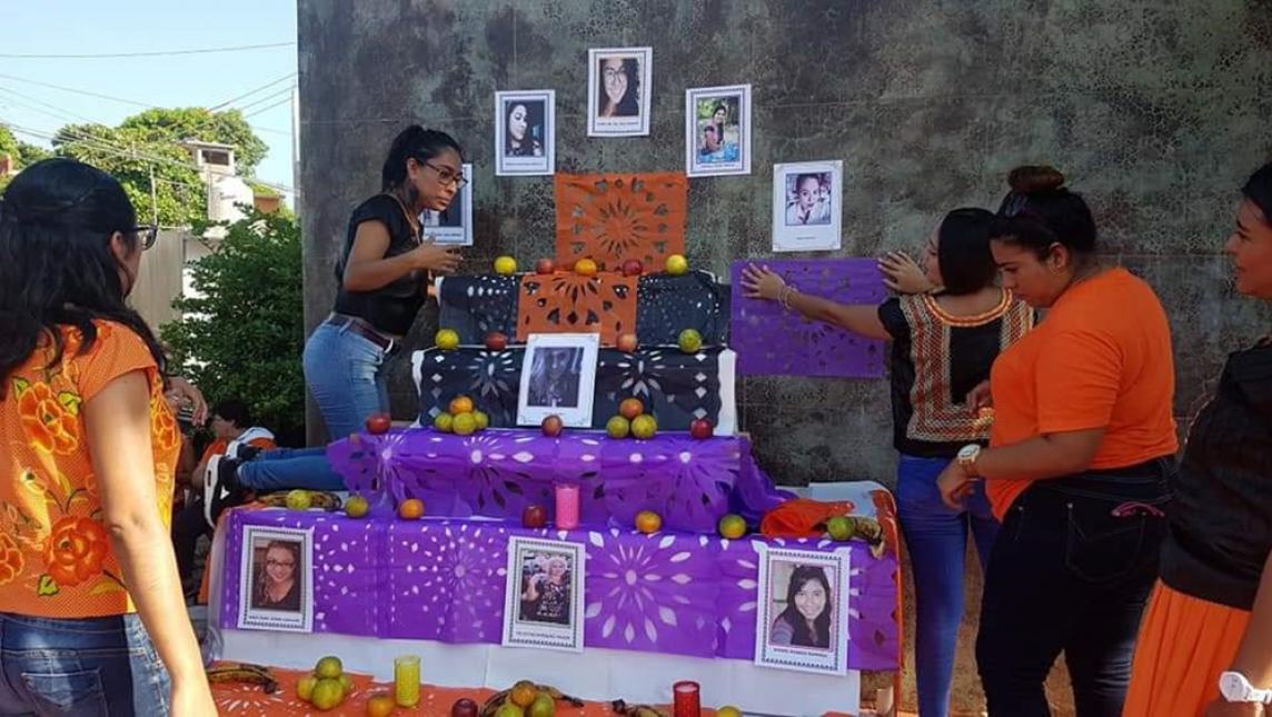 Altar Naranja, para víctimas de violencia en el Istmo, Oaxaca