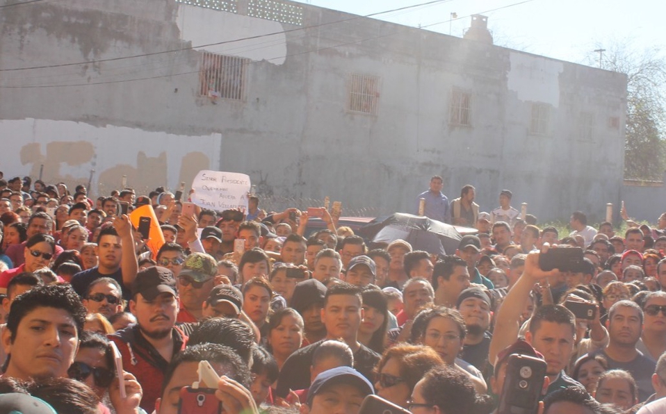 Obreros protestan en Matamoros y piden huelga (Tamaulipas)