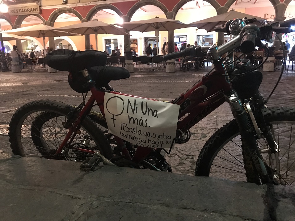 ¡La calle es nuestra y la noche también! Mujeres en Puebla se unen a la rodada contra la violencia feminicida en el estado
