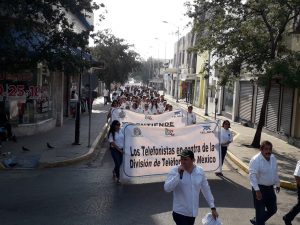Los sindicalistas ‘incómodos’ arman desfile del Día del Trabajo en la calle Hidalgo (Tamaulipas)