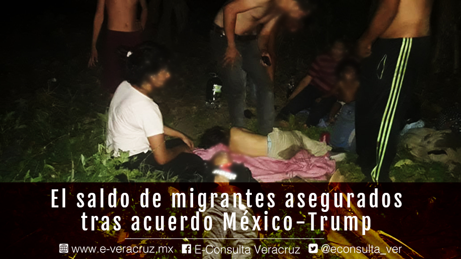 Veracruz: 829 migrantes asegurados en seis días