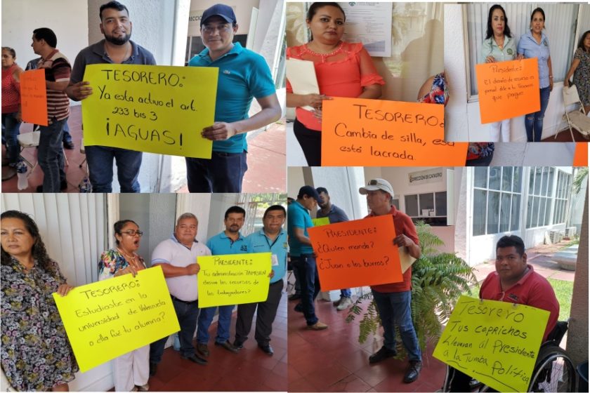 Sindicalizados de Tecoman exigen pago de bonos (Colima)