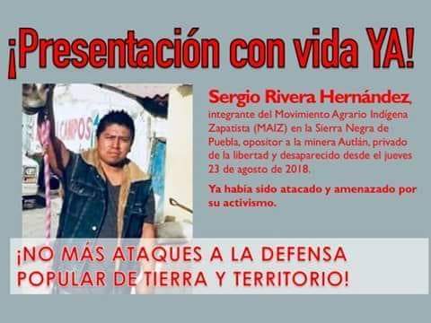 Exigen investigar desaparición de activista de Tehuacán (Puebla)