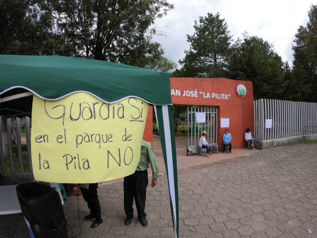 Protestan en Metepec por donación de predio a la Guardia Nacional (Estado de México)