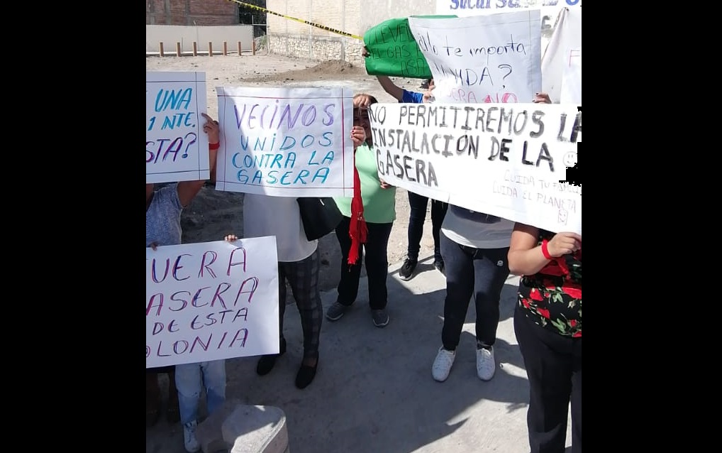 Protestan contra gasera por considerarla peligrosa en Tehuacán (Puebla)