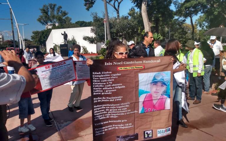 Se manifiestan familiares de personas desaparecidas (Jalisco)
