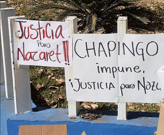 Queremos vivir sin miedo”: protestan por feminicidio de Nazaret, estudiante de Chapingo (Estado de México)