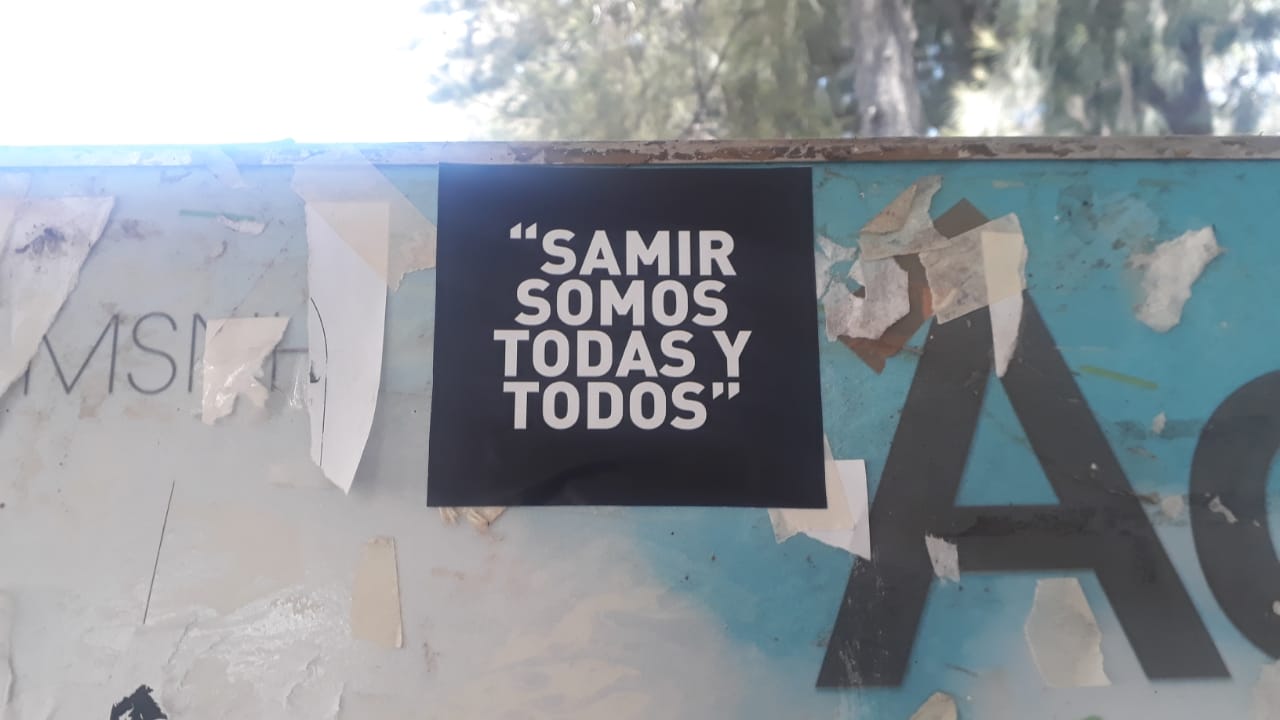 Galería de fotos de acción dislocada en Morelia. Jornadas “Samir Somos Todas y Todos”