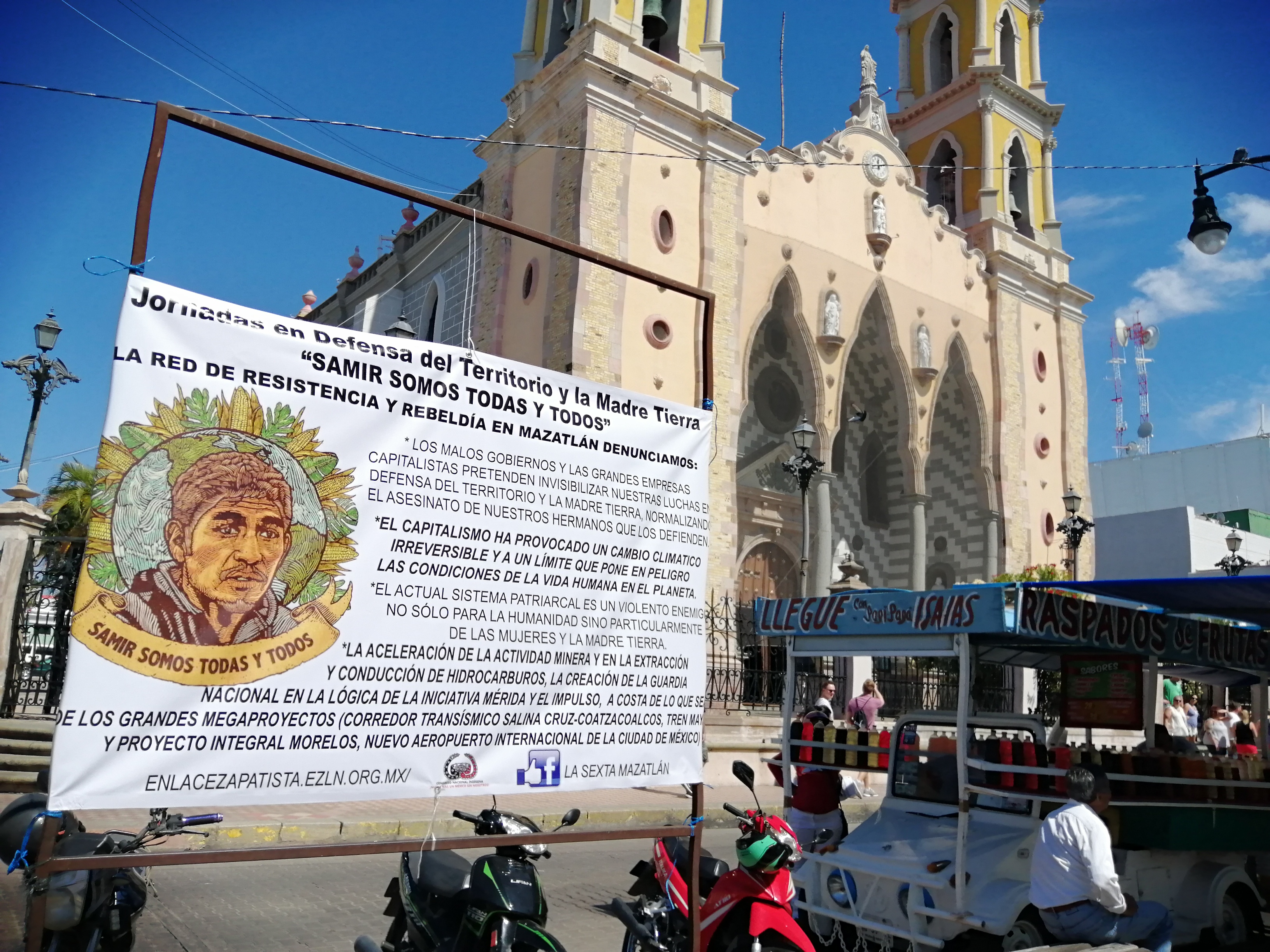 Galería de fotos de acción dislocada en Mazatlán, Sinaloa. Jornadas “Samir Somos Todas y Todos”