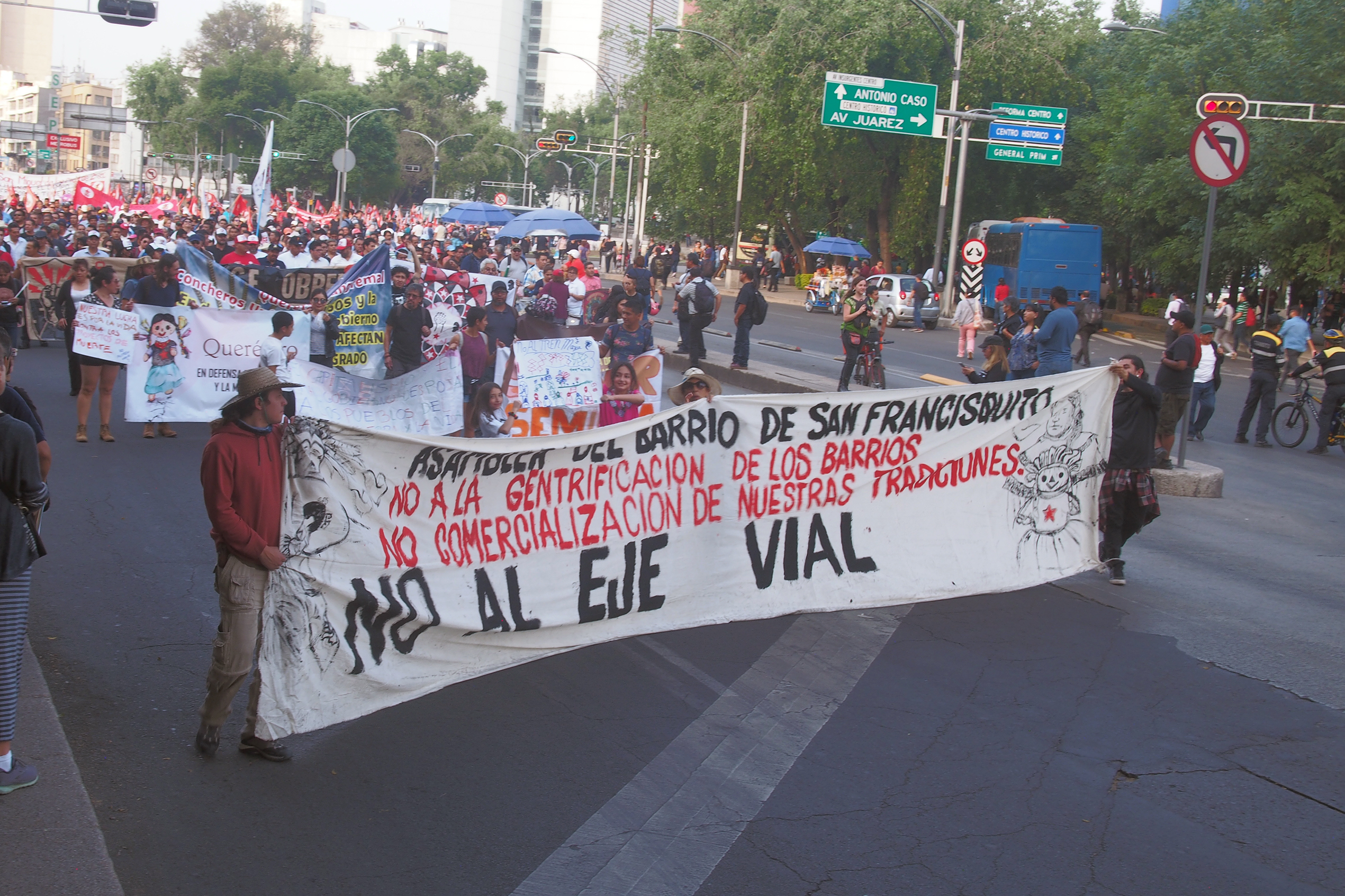 Lucha de los vecinos del Barrio de San Francisquito, Querétaro, en defensa de su territorio.