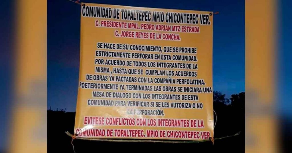 Campesinos de Chicontepec se oponen al fracking y bloquean carretera (Veracruz)