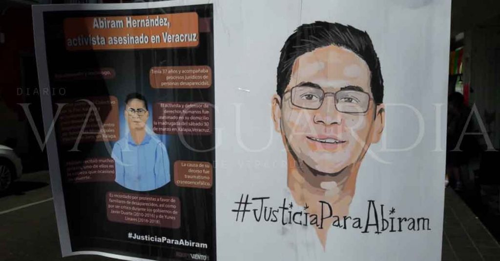 Piden justicia para Abiram Hernández, defensor de derechos humanos (Veracruz)