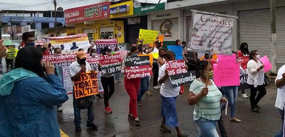 En Tuxtepec, abandonan confinamiento para marchar y exigir justicia por desaparecidas (Oaxaca)