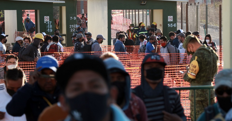 Aumentan los casos de COVID en la obra del aeropuerto de Santa Lucía (Estado de México)