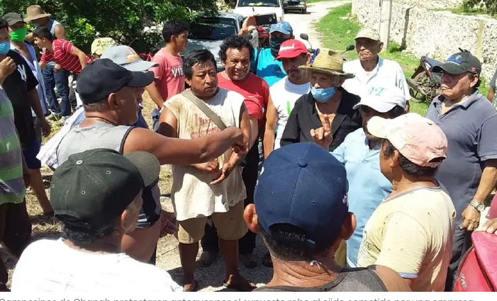 Campesinos de Chapab protestan por despojo de tierras (Yucatán)