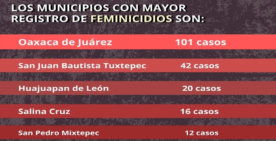 Mujeres desaparecidas y feminicidios a dos años de la Alerta de Violencia de Género en Oaxaca