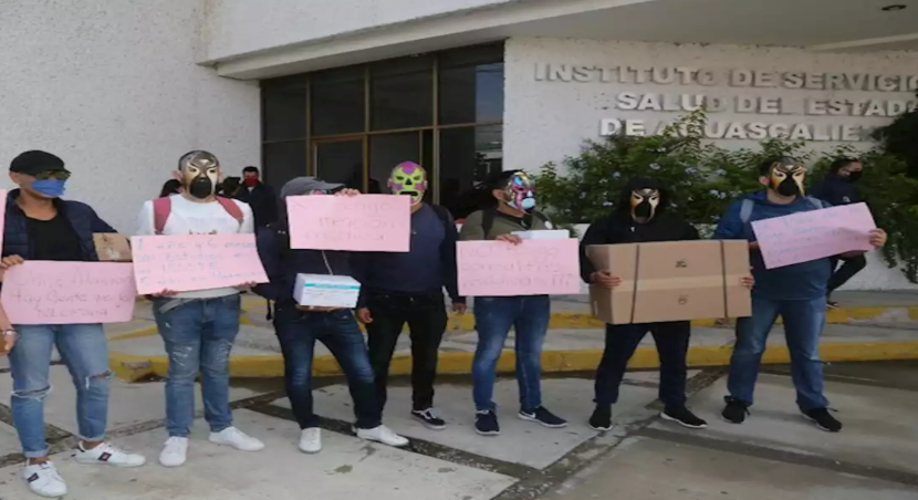 Protestan pacientes con VIH en Aguascalientes; exigen tratamientos
