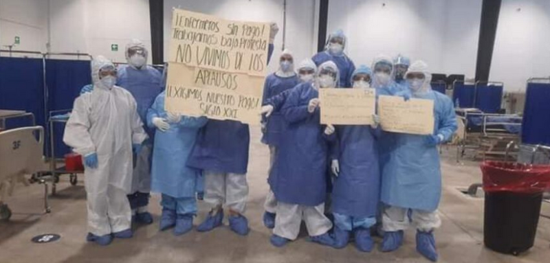 Personal médico encargado de atender a pacientes COVID-19 sigue sin recibir pago en Yucatán