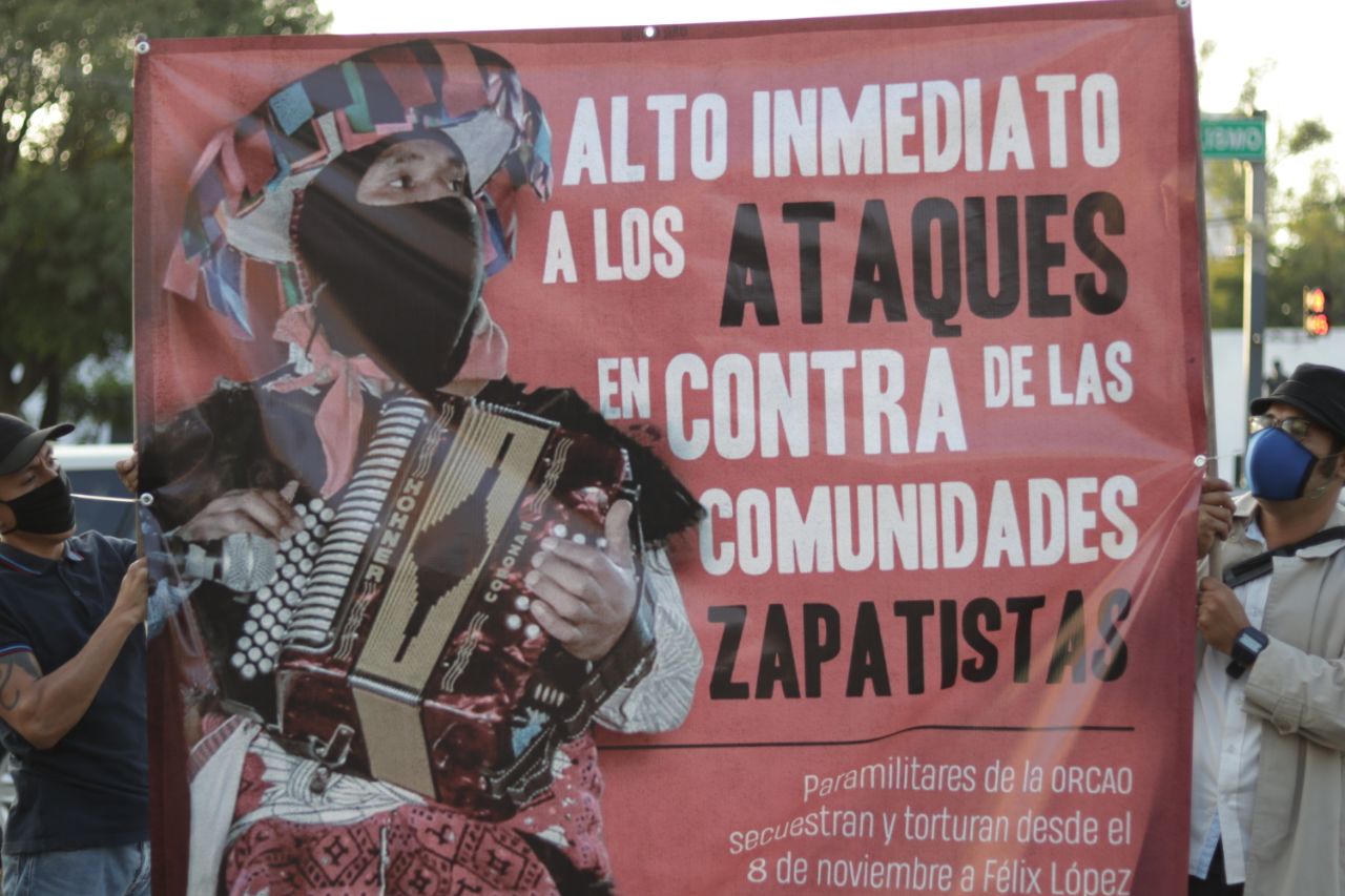 En resistencia y solidaridad, Jalisco reclama ¡Alto a las agresiones contra las comunidades zapatistas!