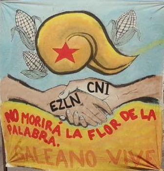 Acción en Mazatlán, Sinaloa en repudio a los ataques paramilitares en contra de comunidades zapatistas