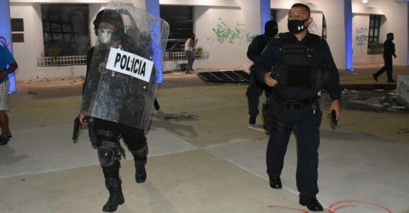 Represión policiaca de protesta en Cancún fue planeada: Red Feminista