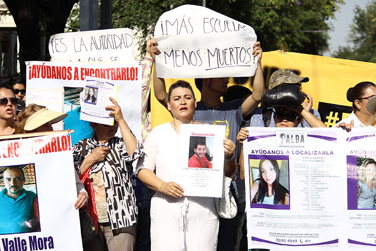 Colectivos piden una fiscalía autónoma para desaparecidos (Jalisco)