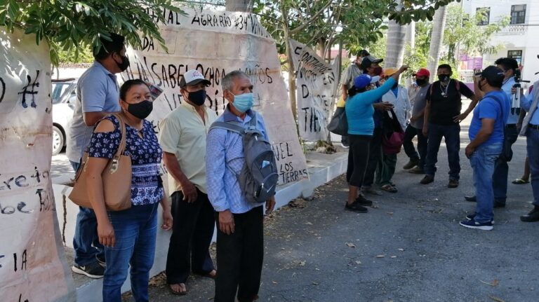 Ejidatarios protestan por venta ilegal de tierras en Muxupip (Yucatán)