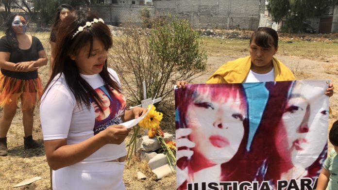 Ritual de la vida por Angélica y Karla, víctimas de feminicidio en Ecatepec (Estado de México)