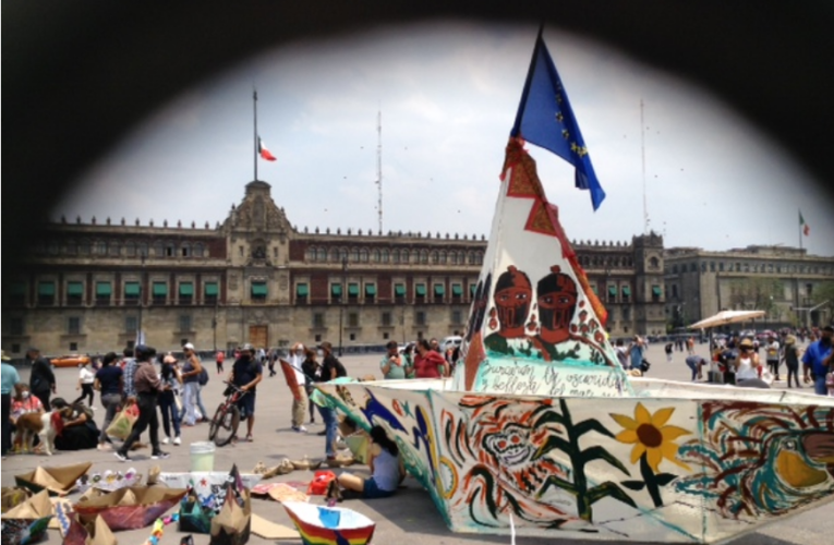Saludan en la Ciudad de México el inicio de la travesía marítima zapatista a Europa