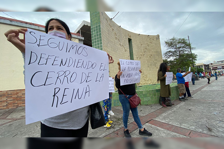Protestan contra cambios en el Cerro de la Reina (Jalisco)