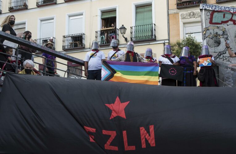 Travesía por la vida:  Emotiva bienvenida madrileña a la delegación marítima zapatista