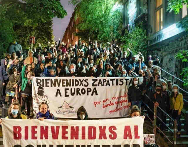 El Caminar escuchando del EZLN en tierras insumisas de la Europa de abajo