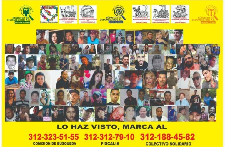 Realizará colectivo tecomense (Colima) búsqueda de desaparecidos en Michoacán