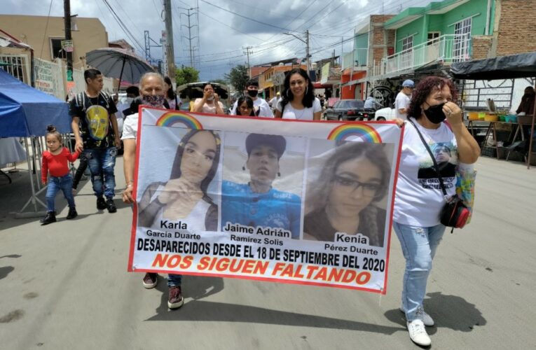 “Nos siguen faltando” reclaman familiares de Kenia y Karla, mujeres trans desaparecidas junto a familias buscadoras en Zapopan (Jalisco)
