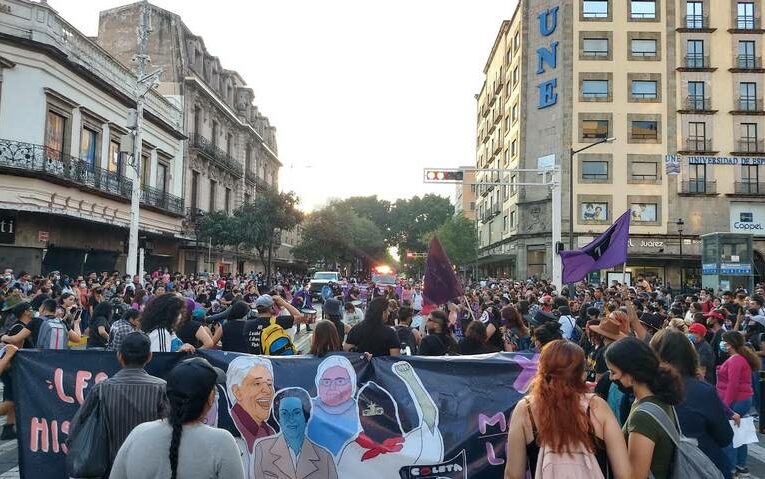 Realizan la décima marcha lésbica feminista en GDL (Jalisco)