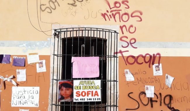 Un año y no llega justicia para Sofía (Zacatecas)
