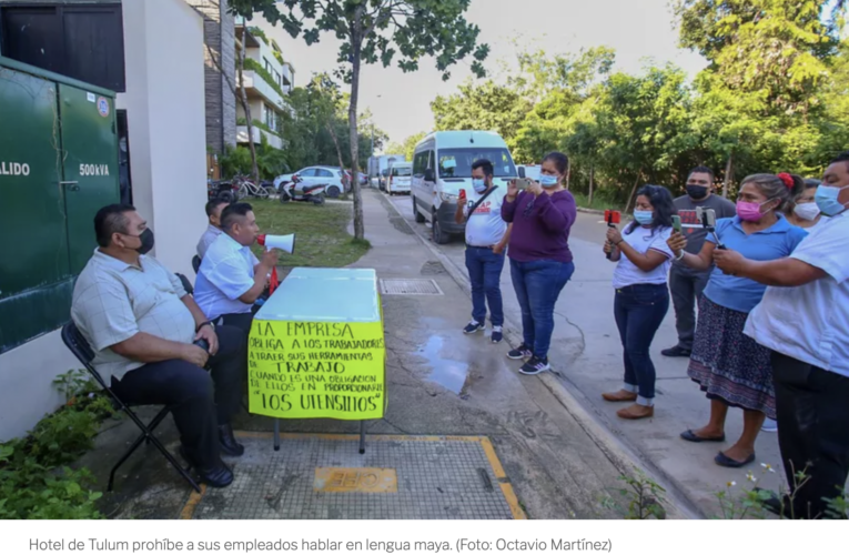 Hotel de Tulum prohíbe a sus empleados hablar en lengua maya (Quintana Roo)