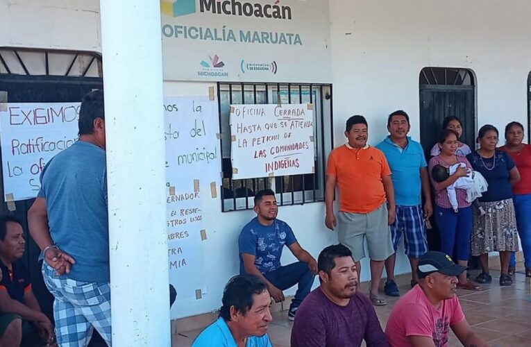 Exigen pueblos nahuas ratifiquen a oficial del Registro Civil en Maruata  (Michoacán)