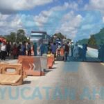 Ejidatarios bloquean autopista ( Yucatán)