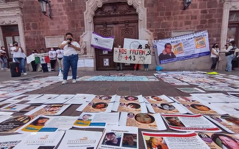 Familiares de desaparecidos se manifiestan en Aguascalientes