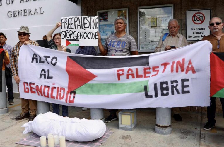 Exigen que cese la masacre en Palestina  (Yucatán)