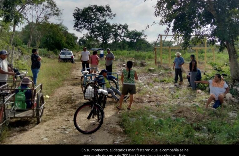 Bachoco continúa bloqueo contra campesinos a tierras ejidales en Hunucmá (Yucatán)