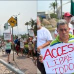 Manifestación en Puerto Vallarta; exigen al Hotel Sunscape abrir acceso a playa Holi (Jalisco)
